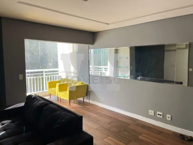 Lindo apartamento para locação com 84 m² mobiliado no Condomínio Acqua Play em Santos