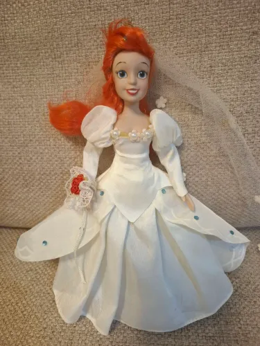 Boneca Ariel De Porcelana Vintage
