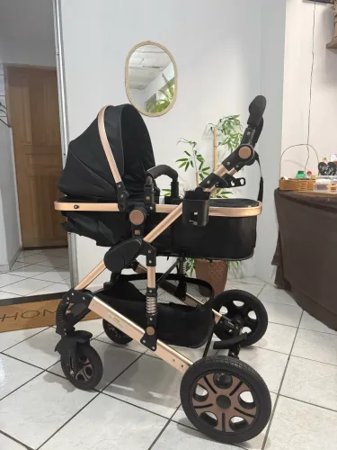 Carrinho de bebê 3 em 1 modelo europeu