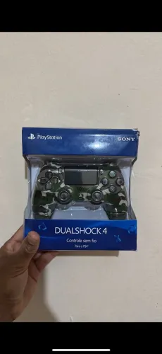 Controle de ps4 camuflado verde NOVO
