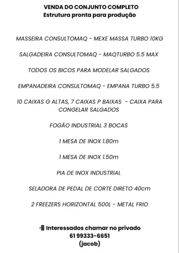 Fabrica de Salgados e Doces