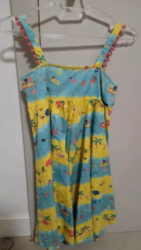Vestido da Alfabeto, 8 anos tema verão e praia