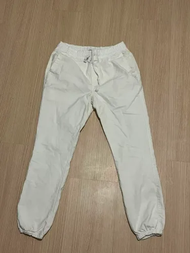 Calça jogger branca masculina