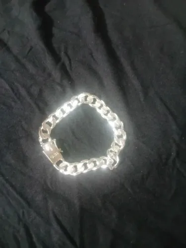 Pulseira masculina prateada 925*nova*!