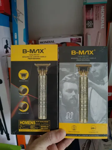 Máquina de Cortar Cabelo e Barba Profissional B-Max BM-C041 USB