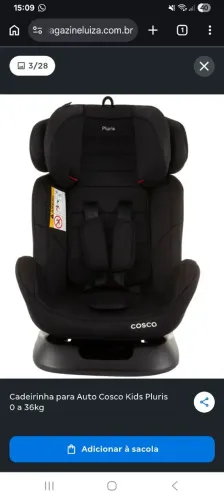 Cadeirinha Cosco Pluris