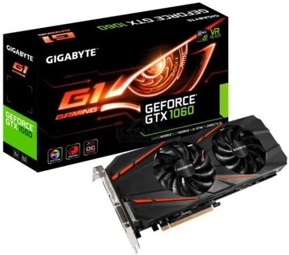 Placa de vídeo Gigabyte G1 Gaming NVIDIA GTX 1060 3GB DDR5 192 bits