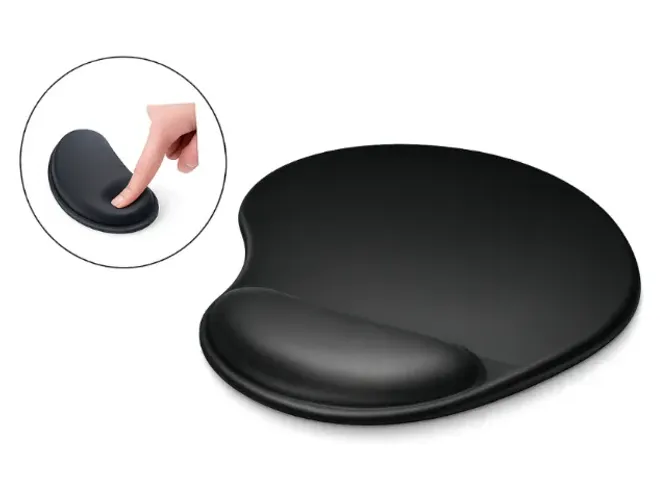 Mouse Pad Ergonômico com Apoio para Pulso em Neoprene Antiderrapante