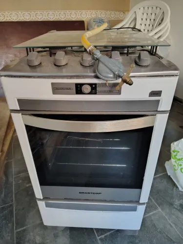 Fogão Brastemp Clean 4 Bocas (Com Mangueira e Regulador)