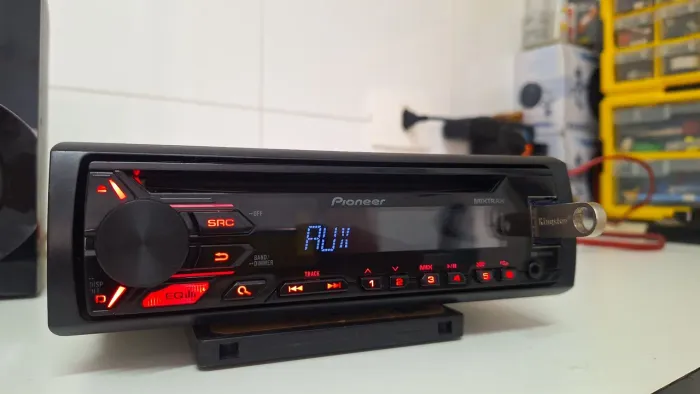 Rádio pioneer deh-x1950ub mixtrax com Bluetooth interno instalado