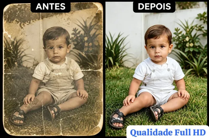 Restauração de Fotos Antigas em Alta Qualidade ? Apenas R$5!