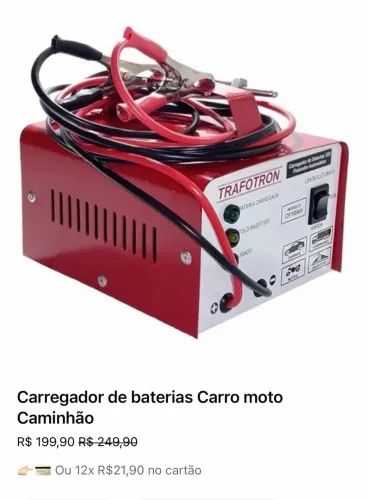 Carregador de baterias