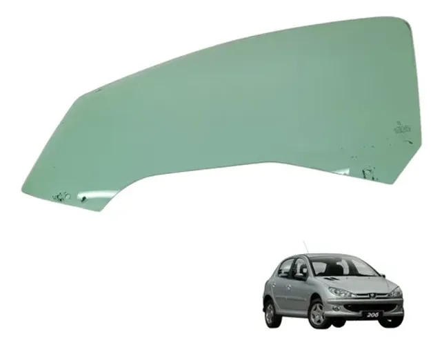 Vidro Porta Dianteira Esquerda Peugeot 206 2004 2008