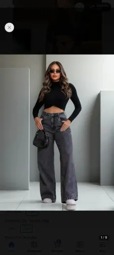 Calça feminina wid leg nova