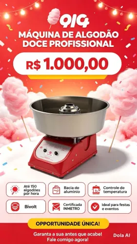 Máquina de algodão doce