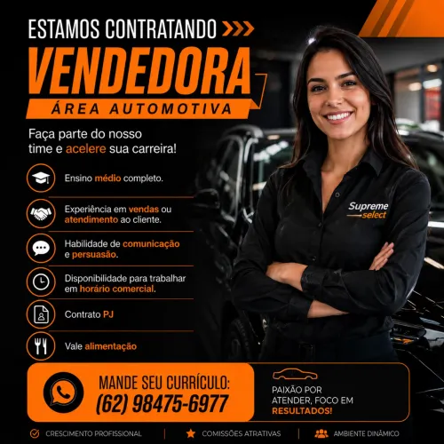 Vaga para vendedora