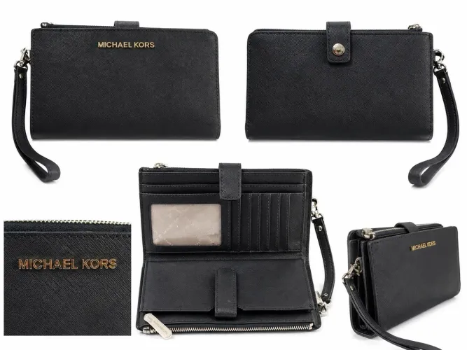 Carteira Michael Kors Original Azul Marinho