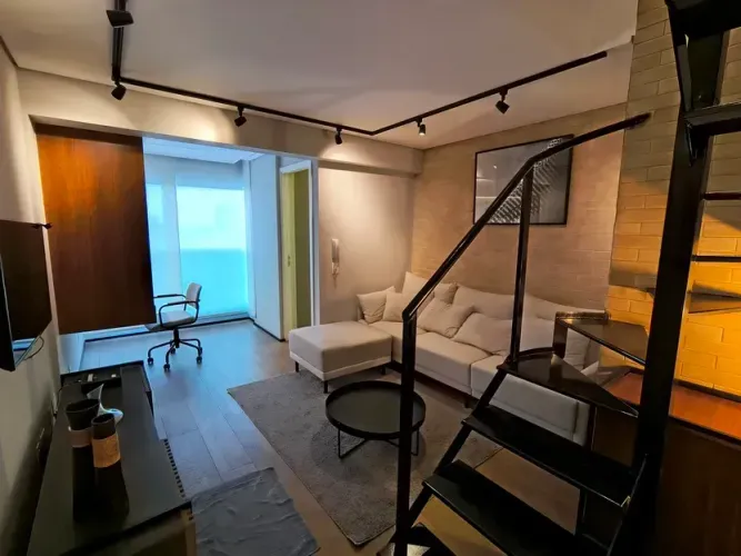 COBERTURA MOBILIADA  RUA LISBOA  PINHEIROS  72 M²  1 DORMITÓRIO  2 VAGAS