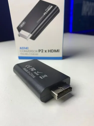 Conversor PS2 para HDMI Knup AD141 - PlayStation 2 na TV Full HD com Áudio P2 (Novo)