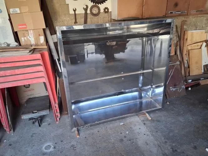 Coifa de inox e Dutos
