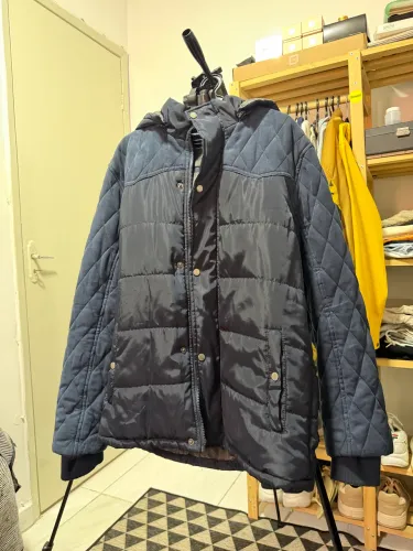 Casaco Puffer com Veludo