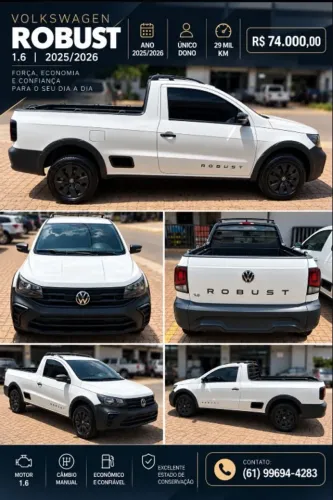 Volkswagen Saveiro Robust 1.6 Total Flex 16V 2025