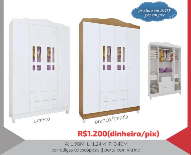 Guarda Roupa Pinheiro