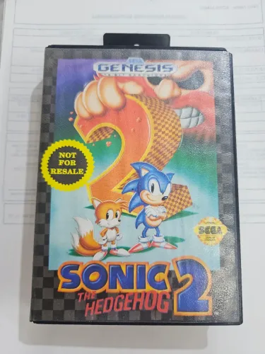 Sonic 2 the hedgehog fita original na caixa 