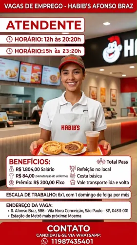 Vaga de emprego registrado
