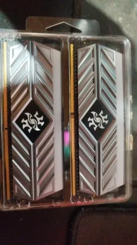 Memória XPG Spectrix D41, RGB, 16GB (2x8GB), 3600MHz, DDR4, CL17, Cinza