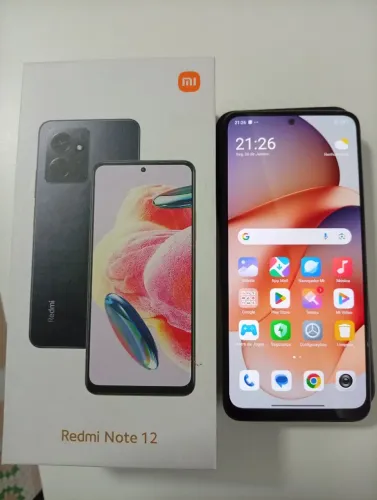 Vendo Redmi Note 12 Cinza - 128GB / 6GB RAM - Completo e Impecável!