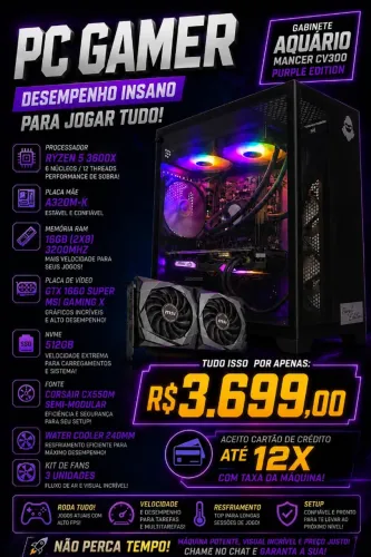 PC GAMER BARATO RODA TUDO