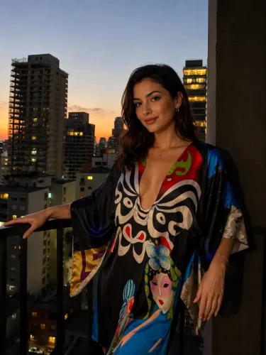 Vestido em seda importado