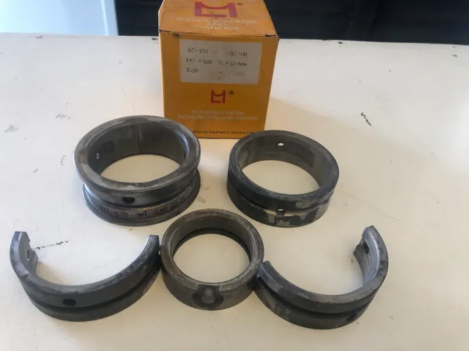 Jogo Bronzina Mancal Bc-214-j 0.50mm Metal Leve Fusca Kombi