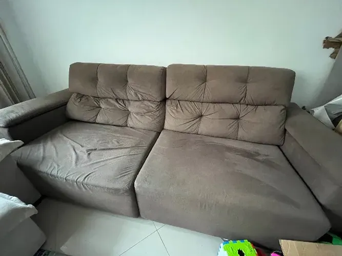Sofá retrátil e reclinável 4 lugares