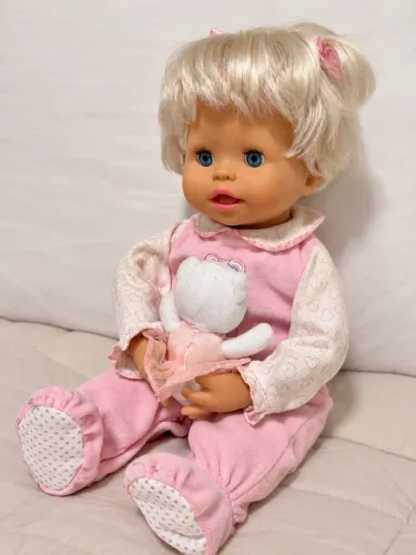 Boneca My Little Mommy Fisher-Price Abraços e Carinho com acessórios originais