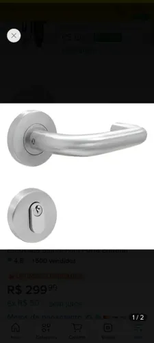 Fechadura La Fonte 517 inox escovado