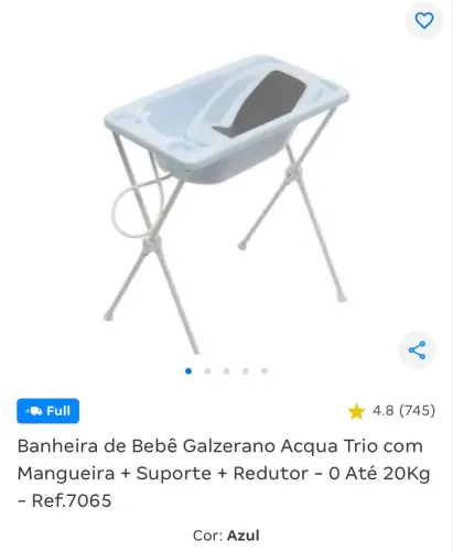 Banheira galzerano acqua azul