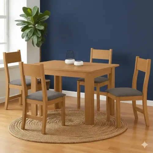 Mesa de jantar com 4 cadeiras demobile 