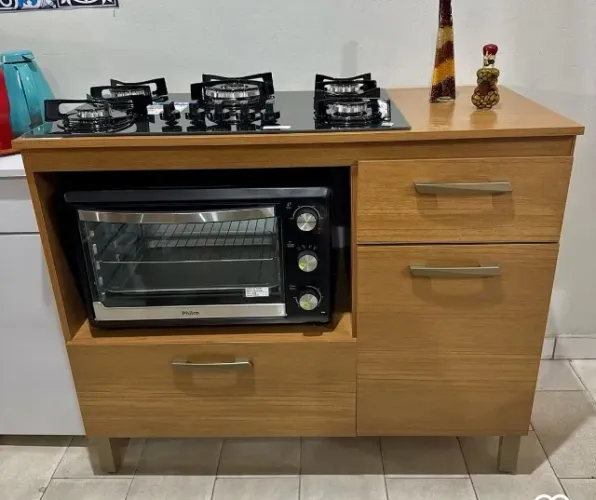 Balcão de cozinha Teresina - serve cooktop de 4 ou 5 bocas 