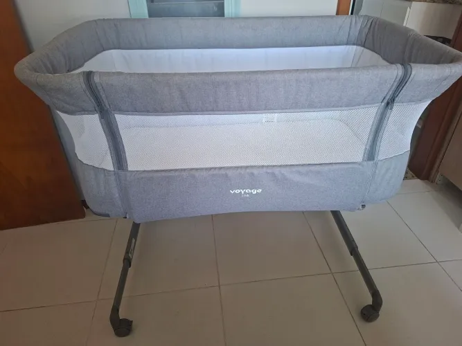 Berço Cobed Voyage Cinza Claro