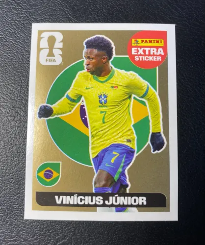 Figurinha Extra Vinicius Junior Ouro 2026 Panini