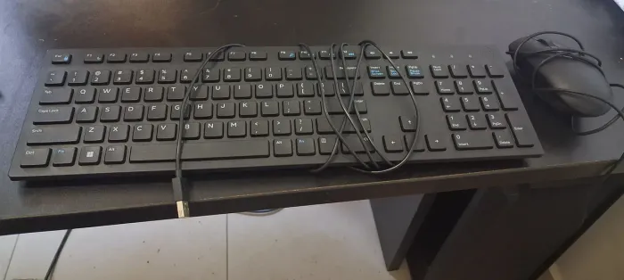 Kit Teclado e Mouse Dell com fio Perfeito