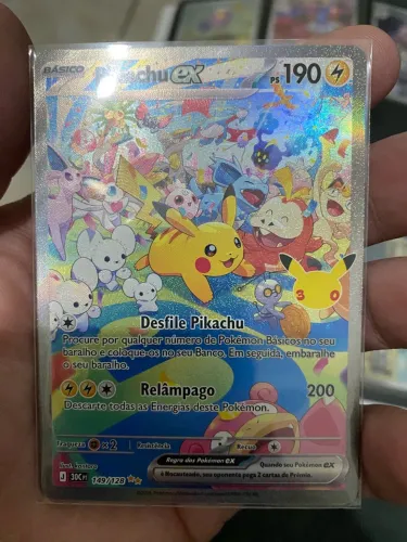 Pikachu ex 149/128 SIR - 30 Anos - Especial - Original - TOP