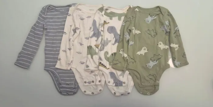 Kit 4 bodies Carter's 3m