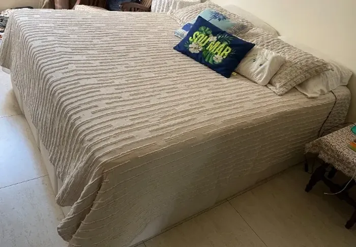 Cama Box Queen Size (Box + Colchão) Umaflex Mola 