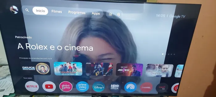 Tv 50" 4k nova com caixa