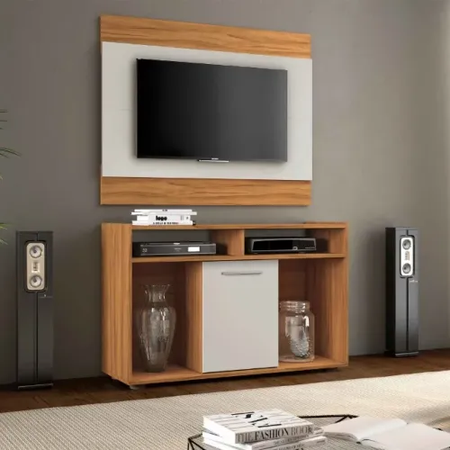 Rack com Painel Show Freijo Trend.Off White Notavel - Entrega Rápida!