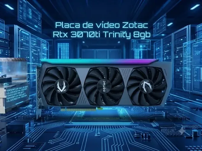 Placa de vídeo Zotac RTX 3070ti Trinity 8gb