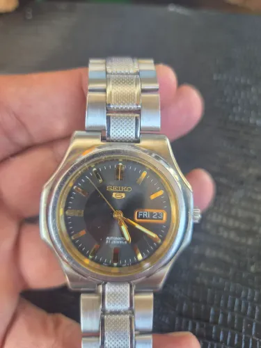 Relogio Seiko automático fundo transparente